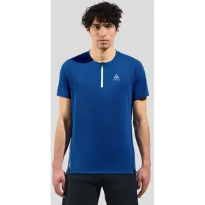Odlo T-shirt de running à ½ zip X-Alp pour homme, XL, bleu