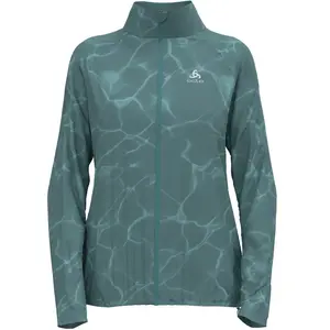Comparateur de prix : Odlo Veste de running Zeroweight POW pour femme, XL, bleu pétrole