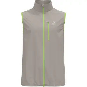 Odlo Zeroweight Gilets De Course Hommes - Argent , Vert Clair, Taille S pas cher