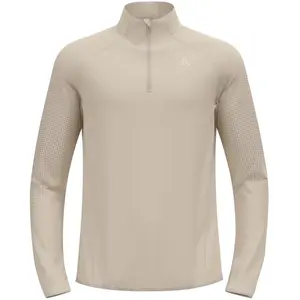 Comparateur de prix : Pull running homme odlo zeroweight warm 2 0 1 2 zip beige