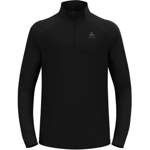 Comparateur de prix : T-shirt Odlo Essentials Ceramiwarm demi-zip manches longues noir mat - S