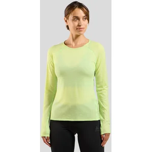 Odlo X-Alp PW 115 Haut Manches Longues Femmes - Jaune Lemon, Taille S pas cher