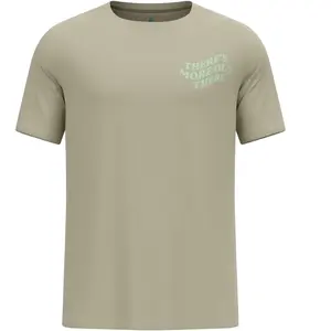 Odlo T-shirt de running imprimé Essentials TMOT pour homme, M, beige pas cher