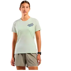 Comparateur de prix : Odlo T-shirt de running imprimé Essentials TMOT pour femme, XL, vert