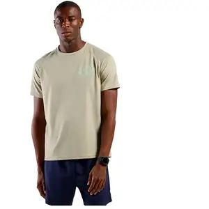 Odlo T-shirt de running imprimé Essentials TMOT pour homme, L, beige