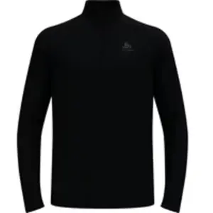 Odlo Veste de running à col zippé Essentials pour homme, 3XL, noir pas cher