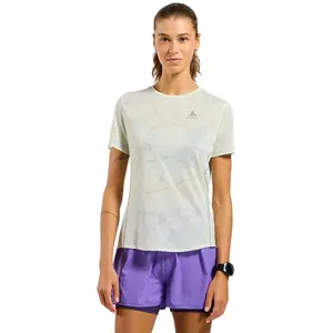 T shirt technique femme odlo zeroweight engineered chill tec vert pas cher