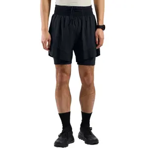 Odlo X-Alp Trail 6in 2in1 Short De Running Hommes-Noir, Taille MVendu paramazon