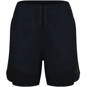 Odlo Short de trail running 2 en 1 5 inch X-Alp pour femme, S, noir pas cher