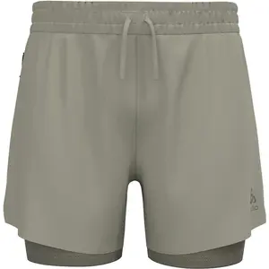Comparateur de prix : Odlo Short de running 2 en 1 5 inch Zeroweight 2.0 pour homme, M, beige