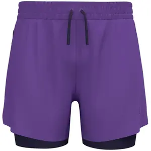 Odlo Short de running 2 en 1 5 inch Zeroweight 2.0 pour homme, M, purple pas cher
