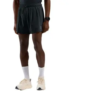 Comparateur de prix : Odlo Short de running doublé 5 inch Zeroweight pour homme, M, noir