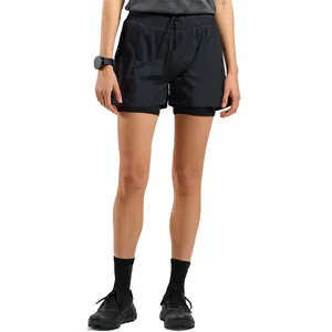 Odlo Zeroweight 3in 2in1 Short De Running Femmes - Noir, Taille XL pas cher