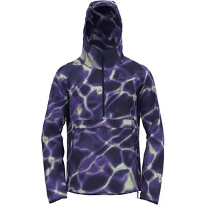 Comparateur de prix : Odlo Anorak de running à capuche imprimé Zeroweight pour homme, XXL, purple