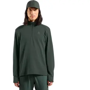 Comparateur de prix : Odlo Essential Thermal 1/2 Zip vêtement running homme Kaki XL