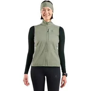 Odlo Zeroweight Warm Gilets De Course Femmes - Vert Olive, Taille XL pas cher