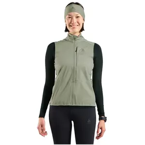 Comparateur de prix : Odlo Zeroweight Warm Gilets De Course Femmes-Vert Olive, Taille XS