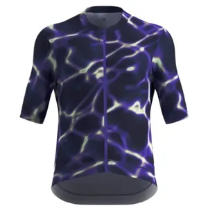 Odlo Maillot de cyclisme imprimé à zip intégral Zeroweight Pro Chill-Tec pour homme, M, purple pas cher
