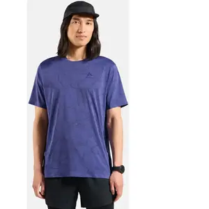 Odlo Zeroweight Engineered Chill-Tec Maillot De Course Hommes - Bleu, ... pas cher