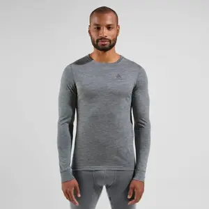 Comparateur de prix : T-shirt Odlo Natural Merino 200 Crew Neck manches longues gris clair - S