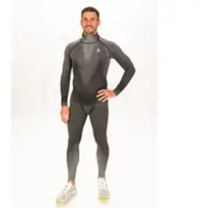 Odlo Blackcomb Eco Big Logo Bottom Long Collant Tight Hommes - Gris, Taille M pas cher