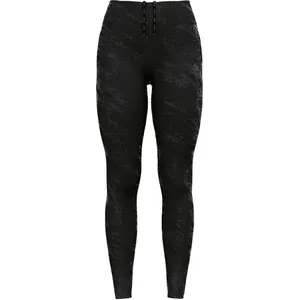 Odlo Zeroweight Print Reflective Collant De Course Femmes - Noir, Taille XS