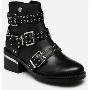 Comparateur de prix : Guess Bottine Guess Femme Fifii Buckled Ankle Boot Noir - 36
