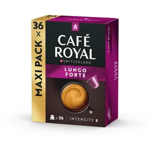 Café capsules Compatibles Nespresso Lungo Forte Cafe Royal X36 - 198g