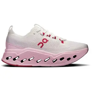 Baskets On Cloudsurfer Max blanc rose rouge femme - 37.5 pas cher