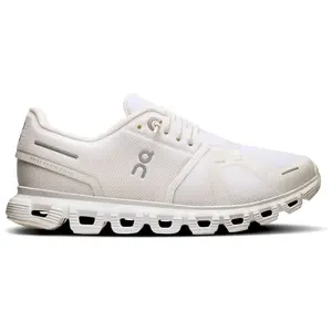 On - Women's Cloud 6 - Baskets taille 36, gris/blanc pas cher
