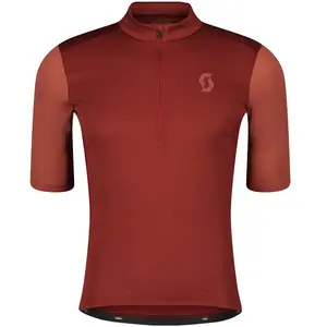 Scott - Gravel 10 S/S - Maillot de cyclisme taille L, rouge pas cher