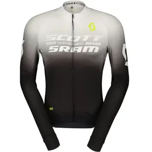 Maillot Scott RC Scott-SRAM Pro manche longue noir blanc - M