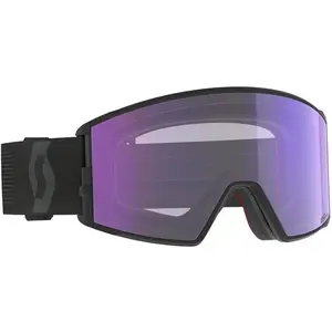 Masque Scott React LS noir avec lentille AMP Blue ChromeVendu paramazon