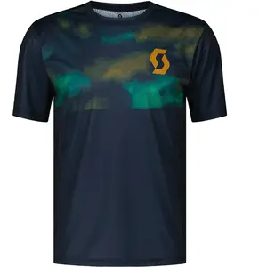 Scott - Tee Trail Vertic S/S - Maillot de cyclisme taille M, bleu pas cher