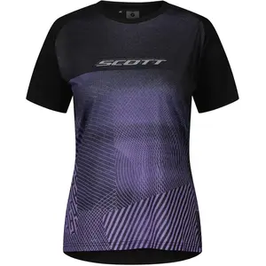 Scott - Women's Tee Trail Tuned S/S - Maillot de cyclisme taille M, noir pas cher