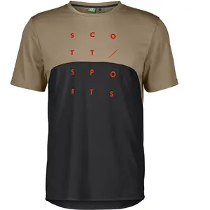 Scott Trail Flow DRI SS Tee - T-shirt homme Toast Beige / Black SVendu parbikeinn