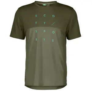 Comparateur de prix : Scott Trail Flow DRI SS Tee - T-shirt homme Fir Green / Hay Green M