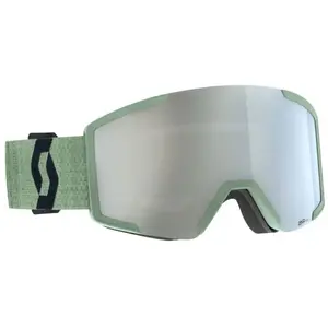 Comparateur de prix : Scott - Masque de ski - Shield Soft Green/Black AMP White Chrome S2  -...