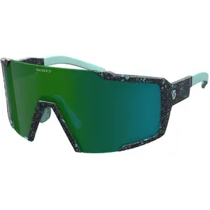 Scott - Lunettes de soleil - Shield Terrazzo Black / Green Chrome - Noir pas cher