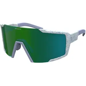Scott - Lunettes de soleil - Shield Terrazzo White / Green Chrome - Blanc pas cher