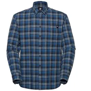 Mammut - Trovat Summer Longsleeve Shirt - Chemise homme Marine / Tschi... pas cher