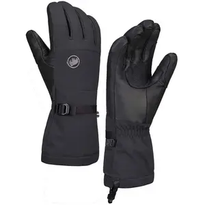 Mammut - Gants de ski en Primaloft® - Stoney Glove Black en Cuir - Taille 10 - Noir pas cher