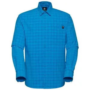 Mammut - Lenni Longsleeve Shirt - Chemise taille XL, bleu pas cher