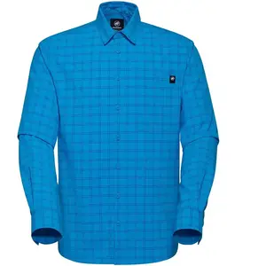 Mammut - Lenni Longsleeve Shirt - Chemise taille XXL, bleu pas cher