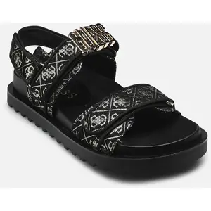 Guess Guess Fabelis 4g Logo Femme Sandals De Marche Noir - 37 pas cher