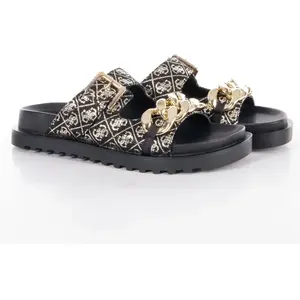 Comparateur de prix : Guess Sandale Guess Fatema Logo 4g Femme Noir - 36