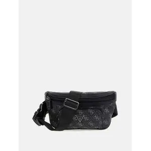 Comparateur de prix : GUESS Sac banane noir gris pour homme - Vezzola Smart Compact Bum Bag Dark Black 211111