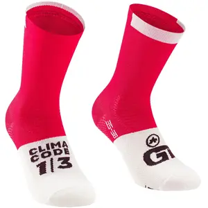 Chaussettes Assos Assosoires GT c2 rouge lunaire blanc - 36-38 pas cher