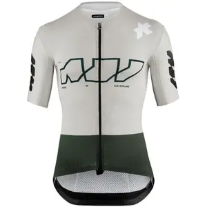 Maillot Assos Equipe RS S11 Something To Say manches courtes gris clair - XS