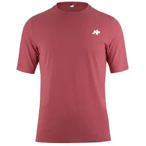 T-shirt Assos Tactica Post Ride T5 manches courtes rose framboise - S pas cher